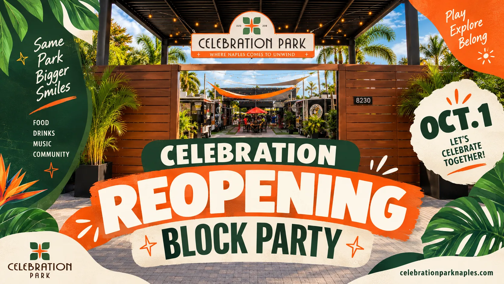 REOPENING BLOCK PARTY