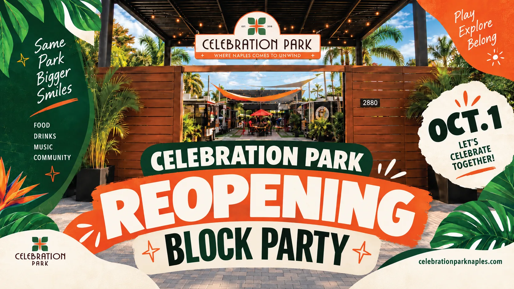 REOPENING BLOCK PARTY — Special Event